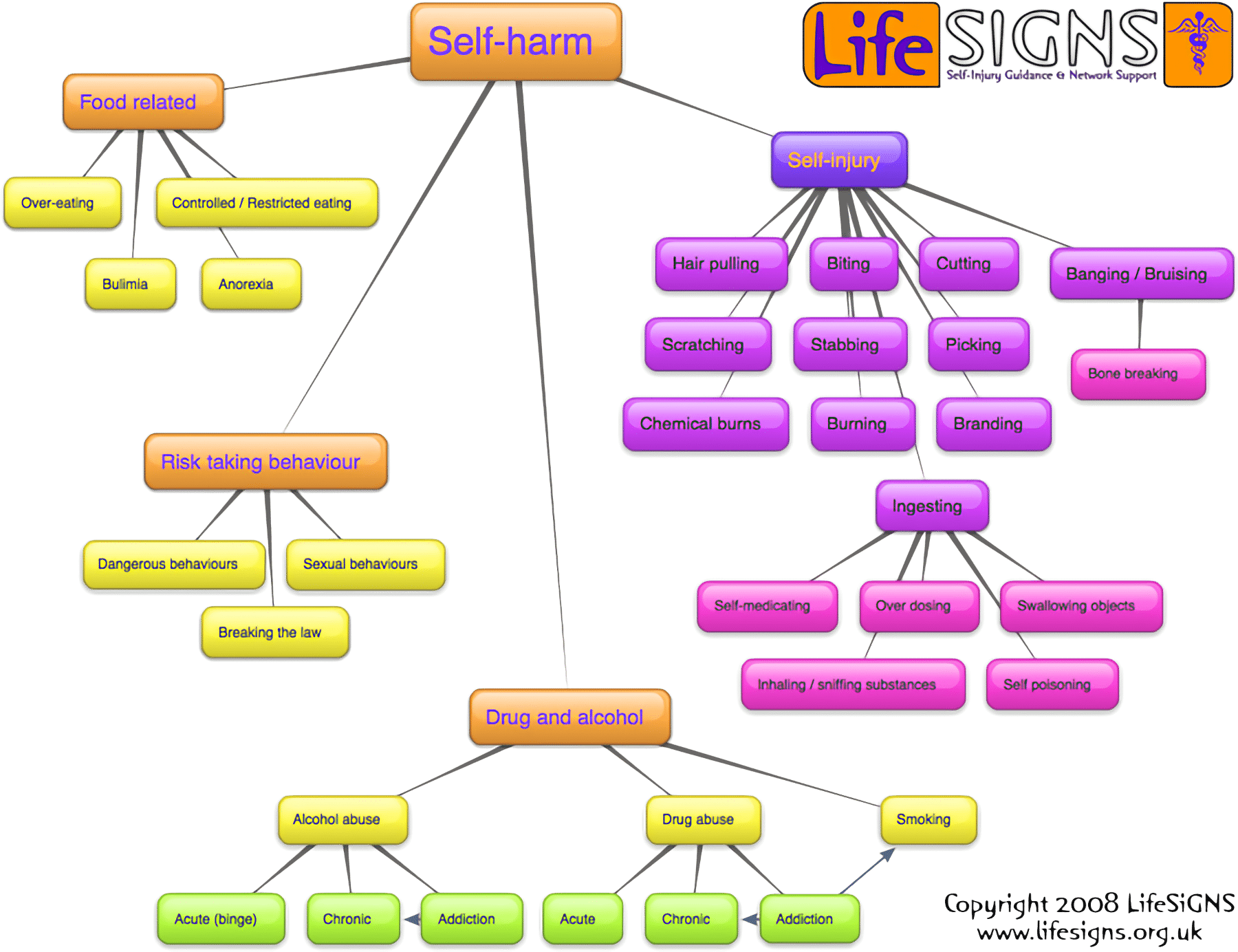  The LifeSIGNS self-harm map